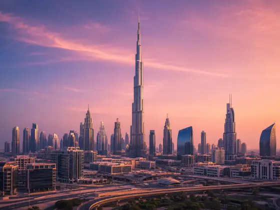 Dubai skyline representing Senton VPN servers in the United Arab Emirates