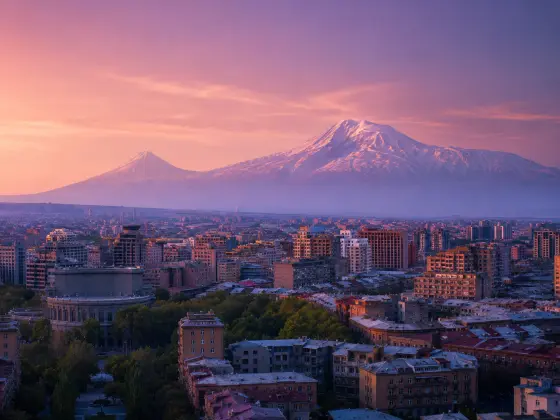 Yerevan and Mount Ararat representing Senton VPN servers in Armenia