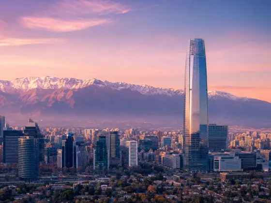 Santiago and the Andes representing Senton VPN servers in Chile